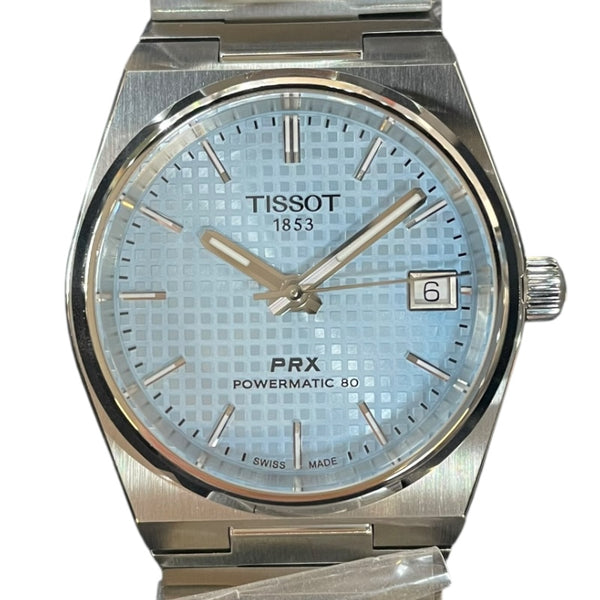 ティソ TISSOT PRX 35mm　 T137.207.11.351.00 アイスブルー 316Lステンレススチールケース 自動巻き メンズ 腕時計