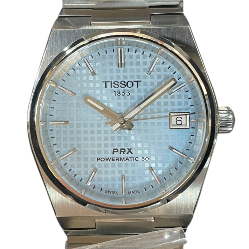 ティソ TISSOT PRX 35mm　 T137.207.11.351.00 アイスブルー 316Lステンレススチールケース 自動巻き メンズ 腕時計