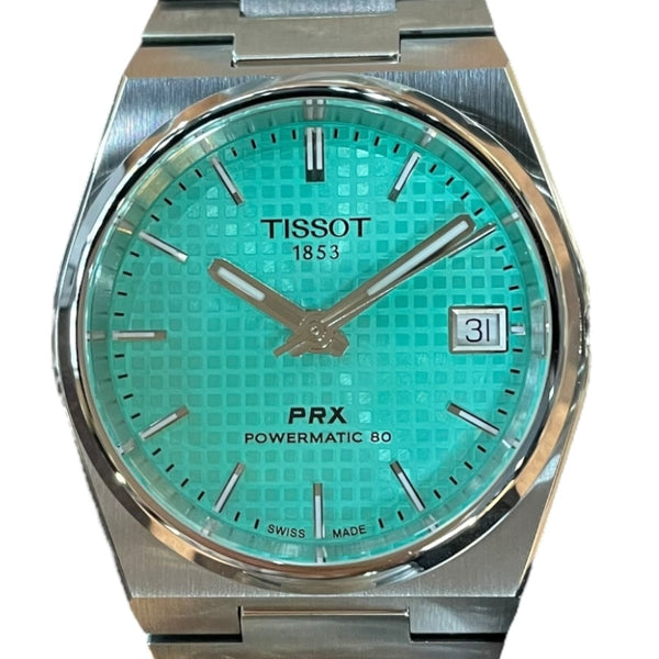 ティソ TISSOT PRX 35mm T137.207.11.091.01 ライトグリーン 316Lステンレススチールケース 自動巻き メンズ 腕時計