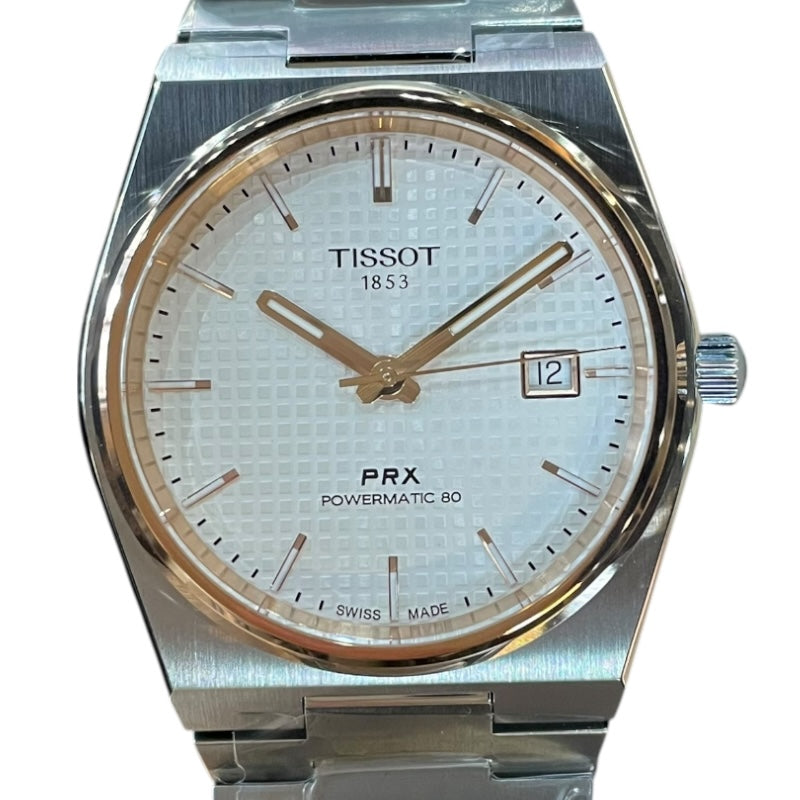 ティソ TISSOT PRX 40mm T137.407.21.031.00 ローズゴールドPVDコーティング316L ステンレススチールケース 自動巻き メンズ 腕時計