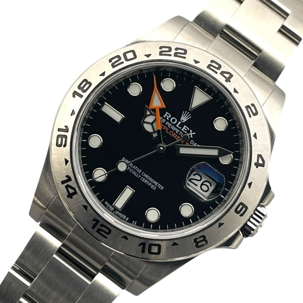 ロレックス ROLEX エクスプローラー2 216570 ブラック SS 自動巻き メンズ 腕時計