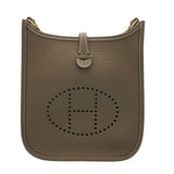 エルメス HERMES エヴリンTPM W刻 エトゥープ　ゴールド金具 トリヨン レディース ショルダーバッグ