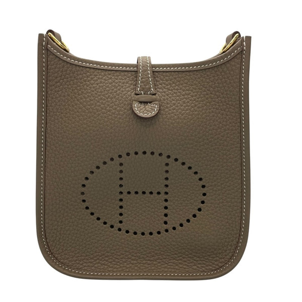 エルメス HERMES エヴリンTPM W刻 エトゥープ　ゴールド金具 トリヨン レディース ショルダーバッグ