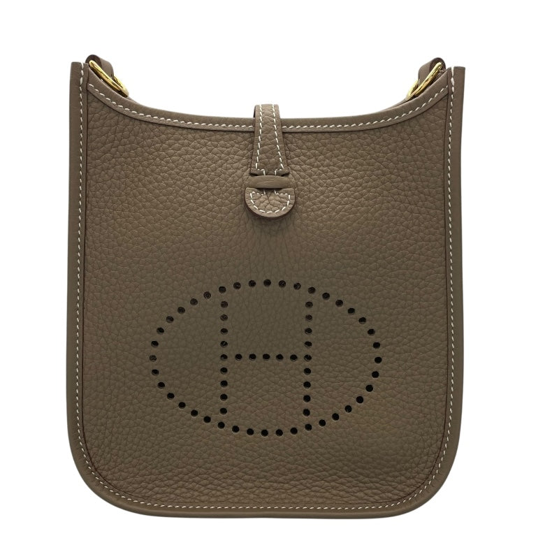 エルメス HERMES エヴリンTPM W刻 エトゥープ　ゴールド金具 トリヨン レディース ショルダーバッグ