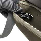 エルメス HERMES エールジップ20 W刻印　(2024年製) ダックブロンズxブラック　シルバー金具 トワル/ハンター レディース ショルダーバッグ
