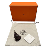 エルメス HERMES エールジップ20 W刻印　(2024年製) ダックブロンズxブラック　シルバー金具 トワル/ハンター レディース ショルダーバッグ