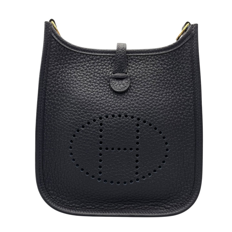エルメス HERMES エヴリンTPM U刻 ブルーニュイ　ゴールド金具 トリヨン レディース ショルダーバッグ