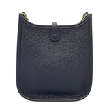 エルメス HERMES エヴリンTPM U刻 ブルーニュイ　ゴールド金具 トリヨン レディース ショルダーバッグ