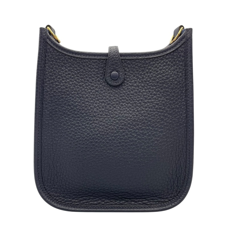 エルメス HERMES エヴリンTPM U刻 ブルーニュイ　ゴールド金具 トリヨン レディース ショルダーバッグ