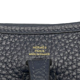 エルメス HERMES エヴリンTPM U刻 ブルーニュイ　ゴールド金具 トリヨン レディース ショルダーバッグ