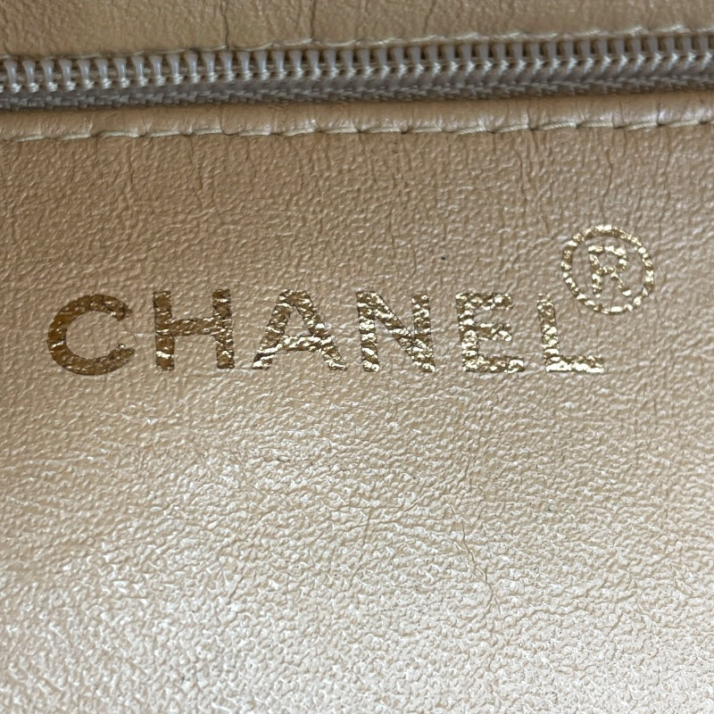 シャネル CHANEL 復刻トート A01804 ベージュ ゴールド金具 キャビアスキン レディース トートバッグ