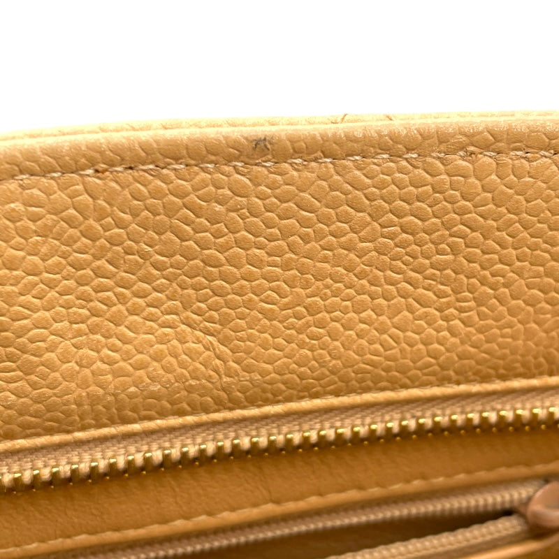 シャネル CHANEL 復刻トート A01804 ベージュ ゴールド金具 キャビアスキン レディース トートバッグ