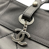 シャネル CHANEL パリビアリッツトートPM A34208 ブラック　シルバー金具 コーティングキャンバス レディース トートバッグ