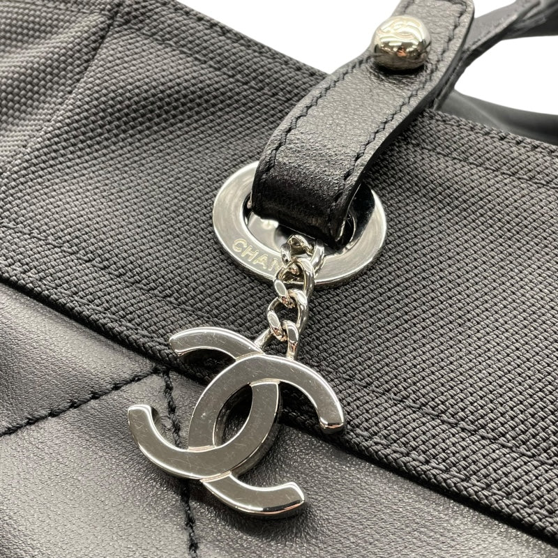 シャネル CHANEL パリビアリッツトートPM A34208 ブラック　シルバー金具 コーティングキャンバス レディース トートバッグ