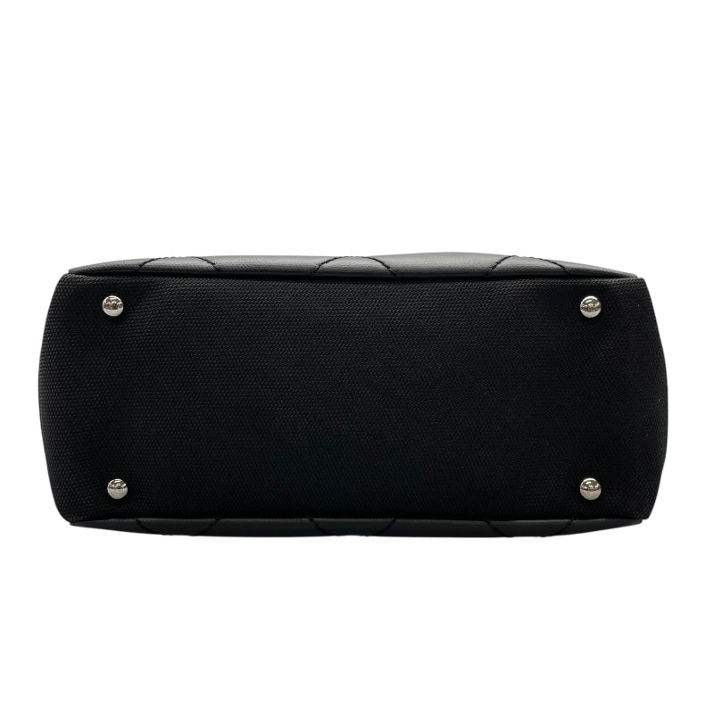 シャネル CHANEL パリビアリッツトートPM A34208 ブラック　シルバー金具 コーティングキャンバス レディース トートバッグ