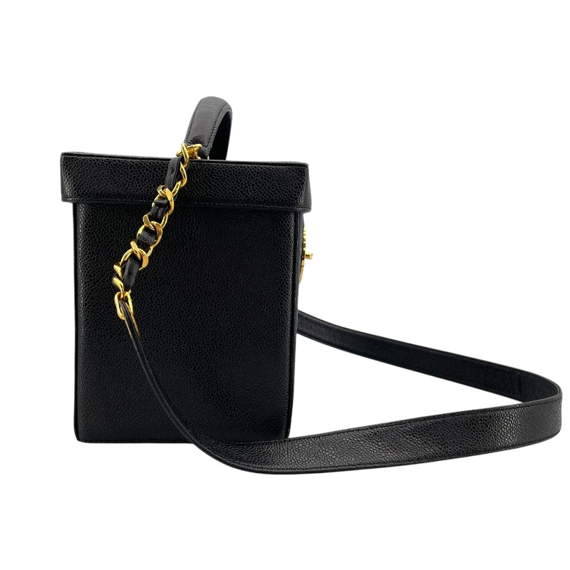 シャネル CHANEL ココマーク ボックス バニティバッグ A01999 ブラック