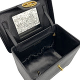 シャネル CHANEL ココマーク ボックス バニティバッグ A01999 ブラック ゴールド金具 キャビアスキン レディース ショルダーバッグ