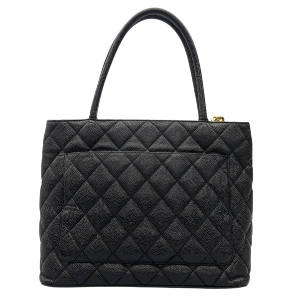 シャネル CHANEL 復刻トート A01804　70番台 ブラック　ゴールド金具 キャビアスキン レディース トートバッグ