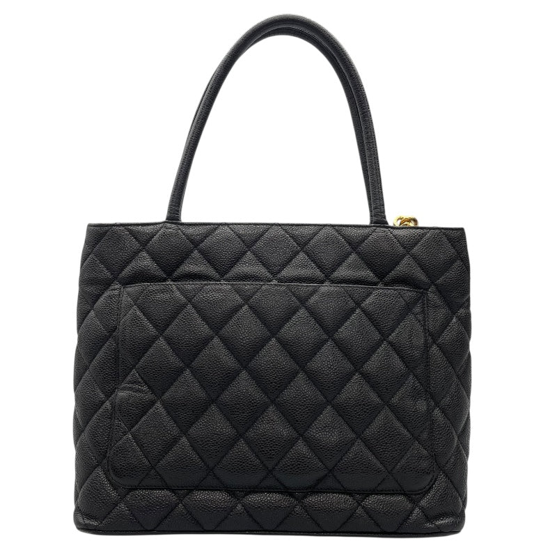 シャネル CHANEL 復刻トート A01804　70番台 ブラック　ゴールド金具 キャビアスキン レディース トートバッグ