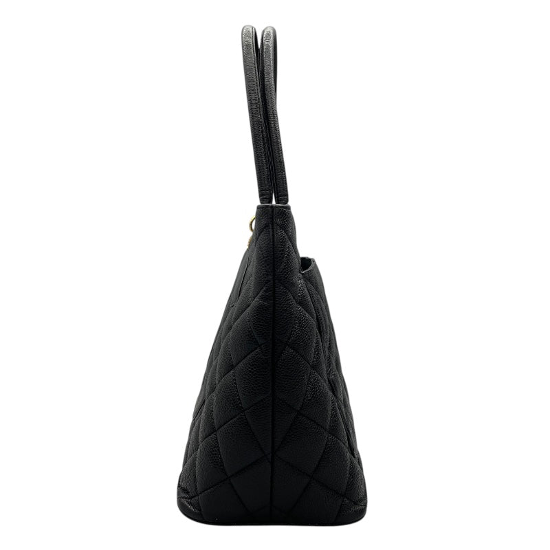 シャネル CHANEL 復刻トート A01804　70番台 ブラック　ゴールド金具 キャビアスキン レディース トートバッグ