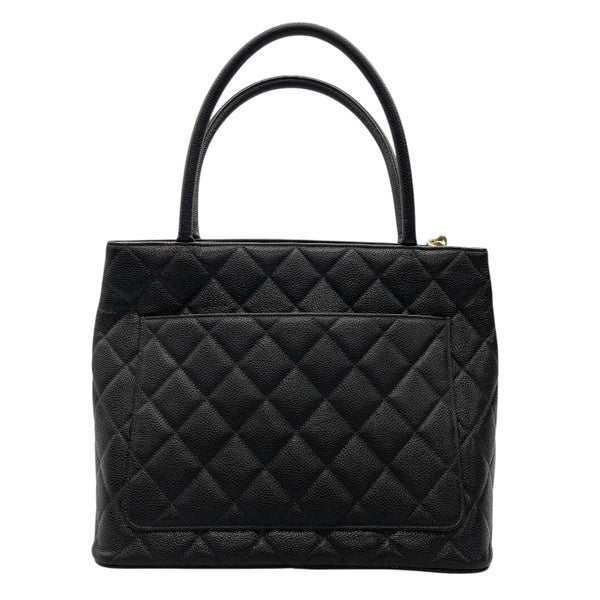 シャネル CHANEL 復刻トート A01804　79番台 ブラック　ゴールド金具 キャビアスキン レディース トートバッグ
