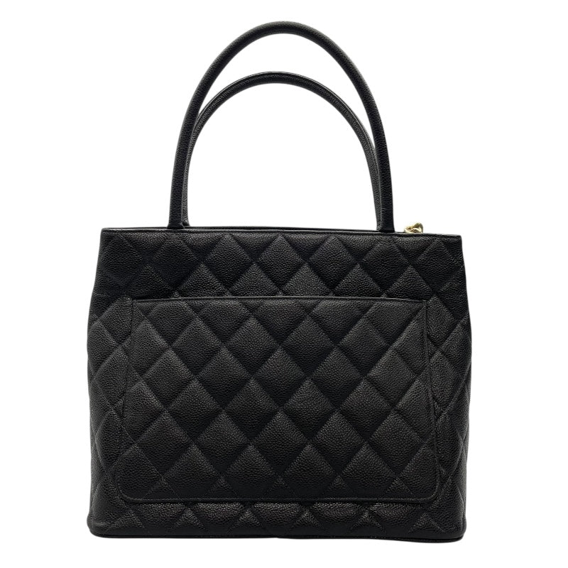 シャネル CHANEL 復刻トート A01804　79番台 ブラック　ゴールド金具 キャビアスキン レディース トートバッグ