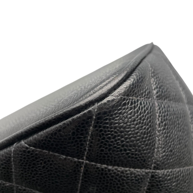 シャネル CHANEL 復刻トート A01804　79番台 ブラック　ゴールド金具 キャビアスキン レディース トートバッグ