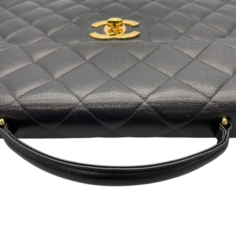 シャネル CHANEL マトラッセ　ブリーフケース A20794 ブラック　ゴールド金具 キャビアスキン レディース ブリーフケース
