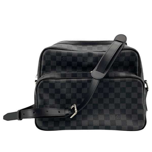 ルイヴィトン イオ ショルダーバッグ ダミエ ブラック 大容量 クロスボディ 黒 ルイ・ヴィトン LOUIS VUITTON イオ N45252 ブラック ダミエ