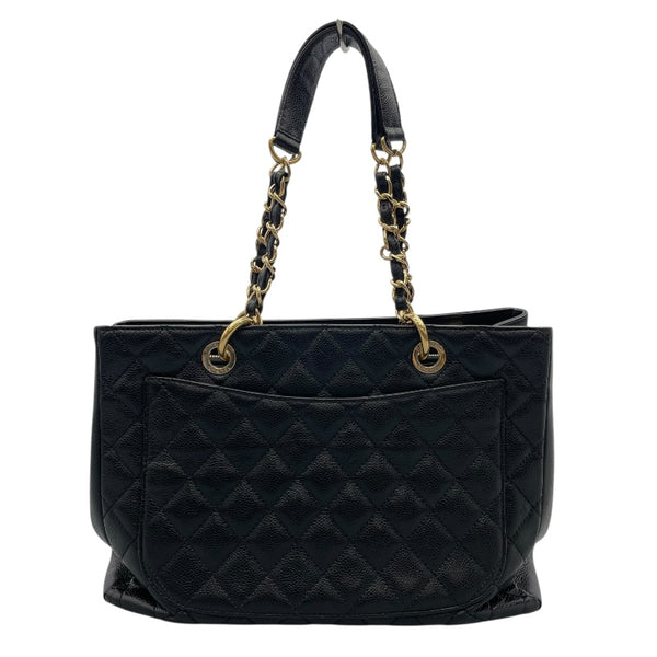 シャネル CHANEL GSTトート A50995　19番台 ブラック　ゴールド金具 キャビアスキン レディース トートバッグ
