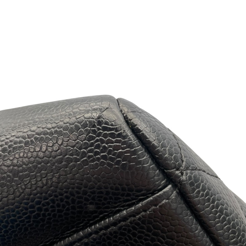 シャネル CHANEL GSTトート A50995　19番台 ブラック　ゴールド金具 キャビアスキン レディース トートバッグ