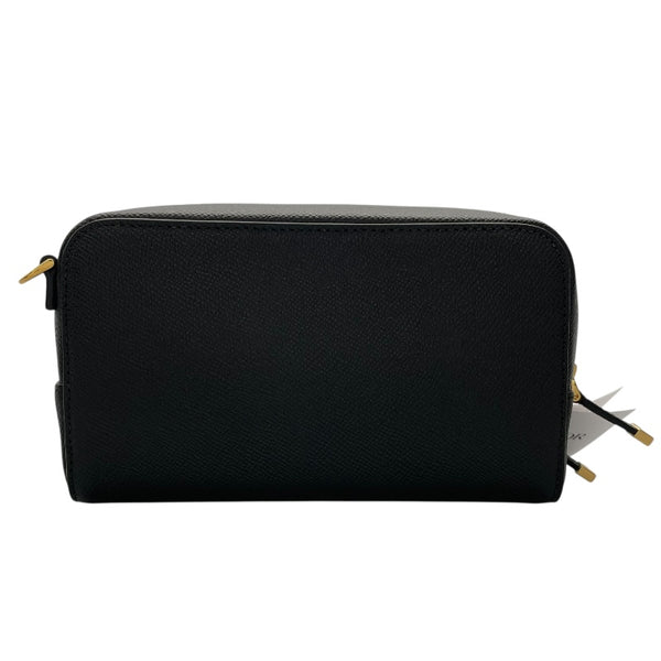 クリスチャン・ディオール Christian Dior カロダブルポーチ ショルダーバッグ S7431UBAE ブラック　ゴールド金具 カーフ レディース ショルダーバッグ