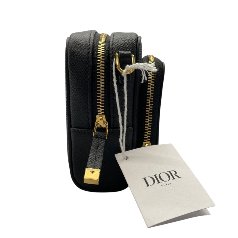 ディオール カロ ダブルポーチ レザーショルダーバッグ クリスチャン・ディオール Christian Dior カロダブルポーチ