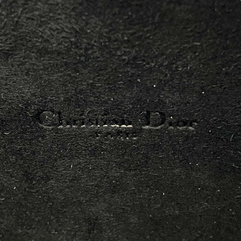 クリスチャン・ディオール Christian Dior カロダブルポーチ ショルダーバッグ S7431UBAE ブラック　ゴールド金具 カーフ レディース ショルダーバッグ