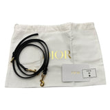クリスチャン・ディオール Christian Dior カロダブルポーチ ショルダーバッグ S7431UBAE ブラック　ゴールド金具 カーフ レディース ショルダーバッグ