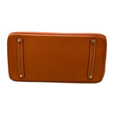 エルメス HERMES バーキン35 □C刻印 フォーブ GD金具 バレニア レディース ハンドバッグ