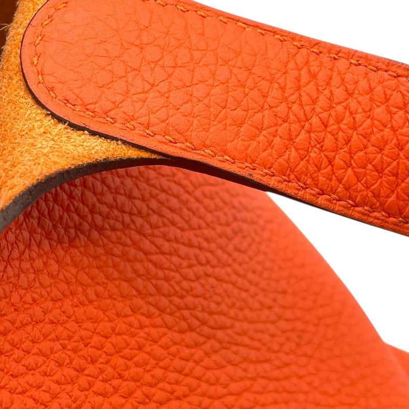㊴美品　HERMES　エルメス　ピコタンロックPM用　オレンジ　空箱　長方形 エルメス(HERMES)エルメス ピコタンロックPM オレンジミニウム