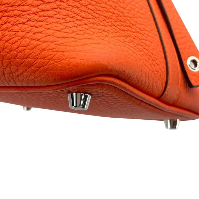 エルメス HERMES ピコタンロックPM U刻 オレンジポピー×シルバー