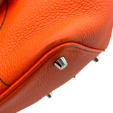 エルメス HERMES ピコタンロックPM U刻 オレンジポピー×シルバー金具 トリヨン レディース ハンドバッグ