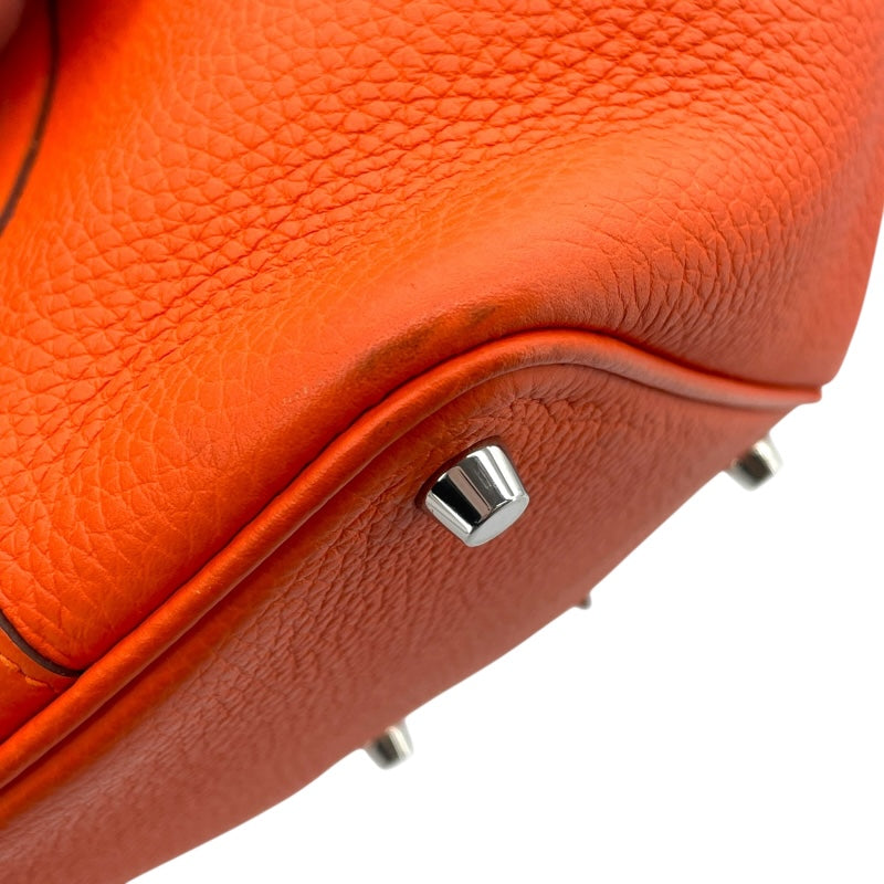 エルメス HERMES ピコタンロックPM U刻 オレンジポピー×シルバー