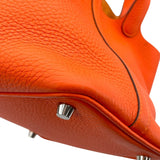 エルメス HERMES ピコタンロックPM U刻 オレンジポピー×シルバー金具 トリヨン レディース ハンドバッグ
