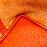 エルメス HERMES ピコタンロックPM U刻 オレンジポピー×シルバー金具 トリヨン レディース ハンドバッグ