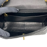 シャネル CHANEL ダイアナ25 A01165　50番台 ブラック　ゴールド金具 キャビアスキン レディース ショルダーバッグ