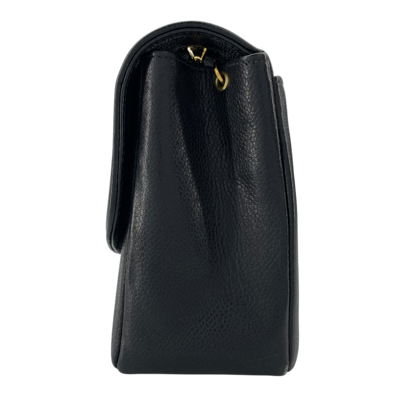 シャネル CHANEL ダイアナ25 A01165　50番台 ブラック　ゴールド金具 キャビアスキン レディース ショルダーバッグ