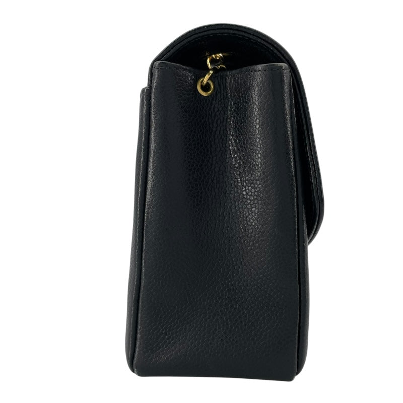 シャネル CHANEL ダイアナ25 A01165　50番台 ブラック　ゴールド金具 キャビアスキン レディース ショルダーバッグ