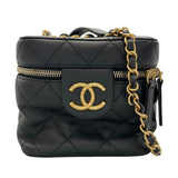 シャネル CHANEL パニティ AS3228  ブラック　ゴールド金具 ラムスキン レディース ショルダーバッグ