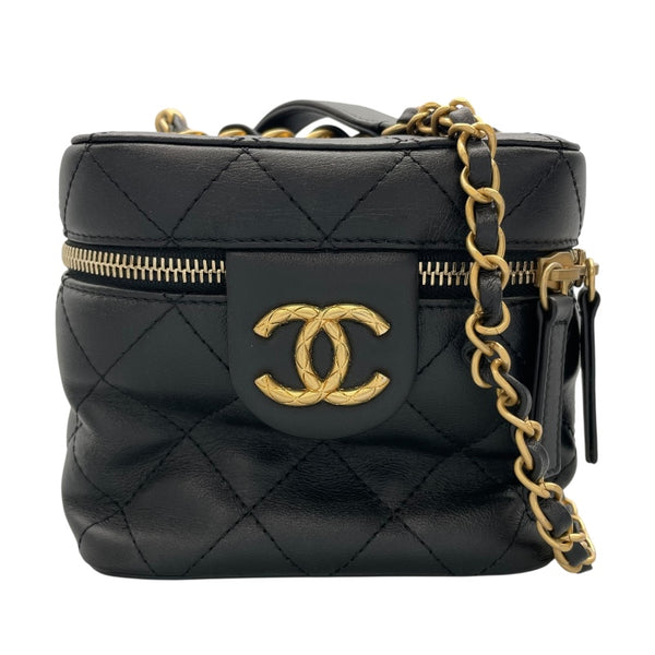 シャネル CHANEL パニティ AS3228  ブラック　ゴールド金具 ラムスキン レディース ショルダーバッグ