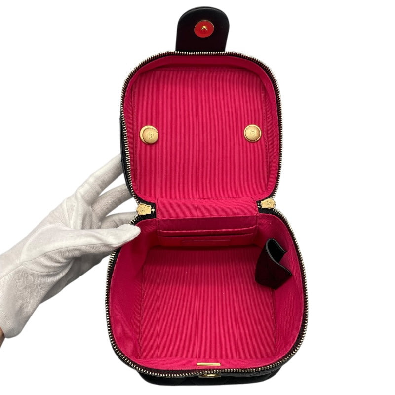 シャネル CHANEL パニティ AS3228  ブラック　ゴールド金具 ラムスキン レディース ショルダーバッグ