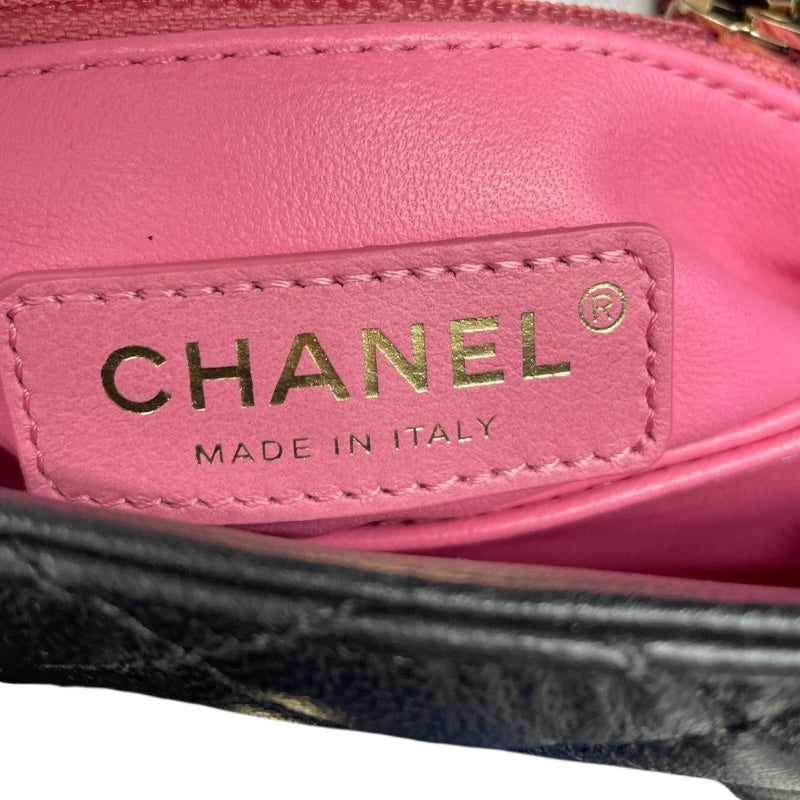 シャネル CHANEL ココハンドル XXS AS2215/30番台 ブラック×GD金具 ラムスキン レディース ショルダーバッグ