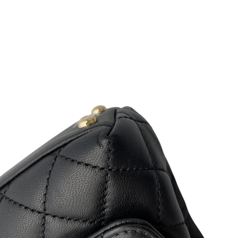 CHANEL シャネル ブラック キルティング ハンドバッグ ココハンドル シャネル CHANEL ココマーク トップハンドル ミニショルダー